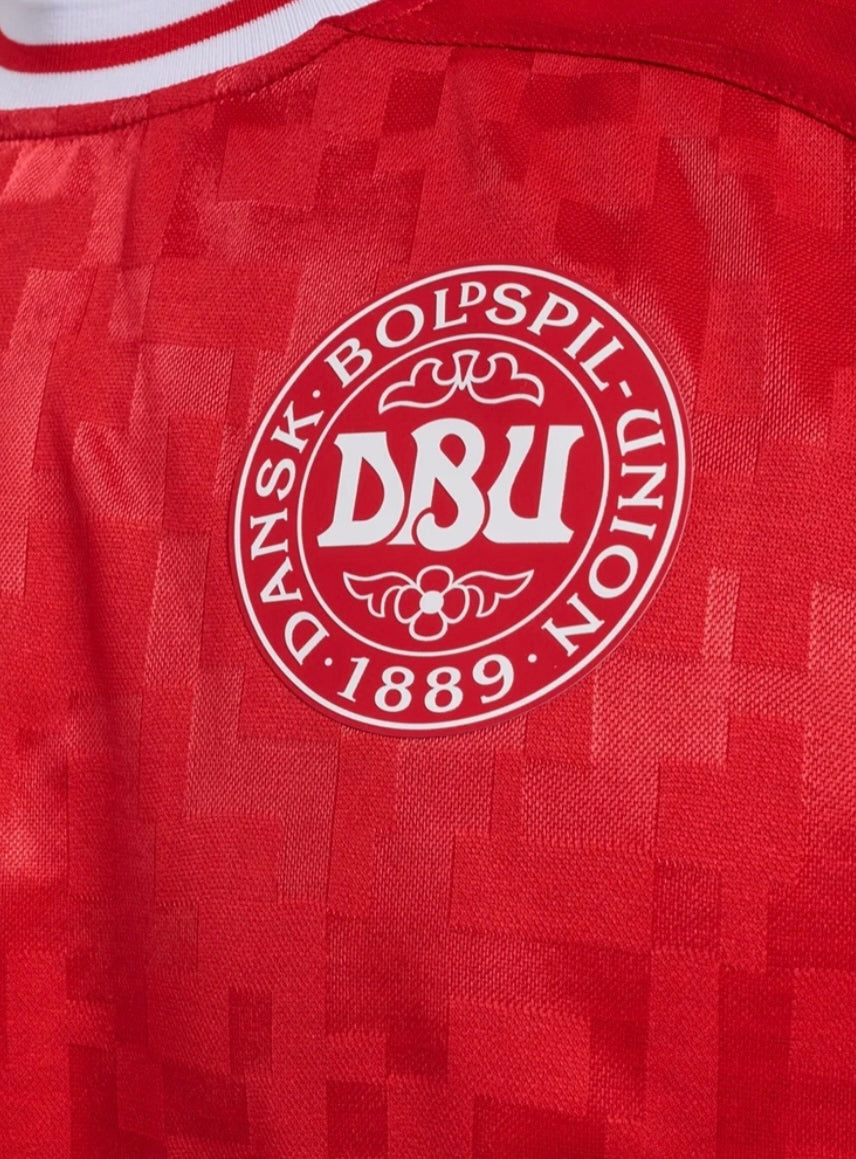 Denmark National Soccer Team 2024/25 Season Authentic Away White & Home Red Jersey - (Custom)