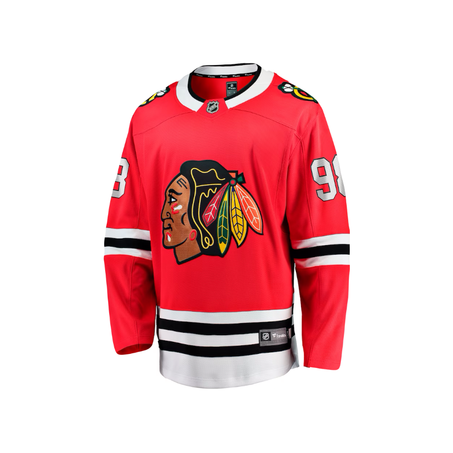 Chicago Blackhawks Connor Bedard Adidas NHL Breakaway Premier Player Home Red Jersey
