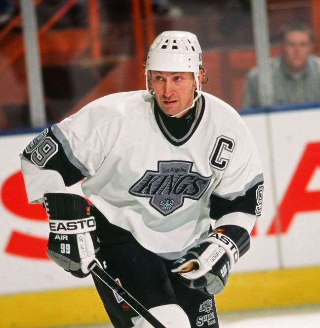 Los Angeles Kings Wayne Gretzky NHL Adidas Iconic Classic Legends Jersey- White