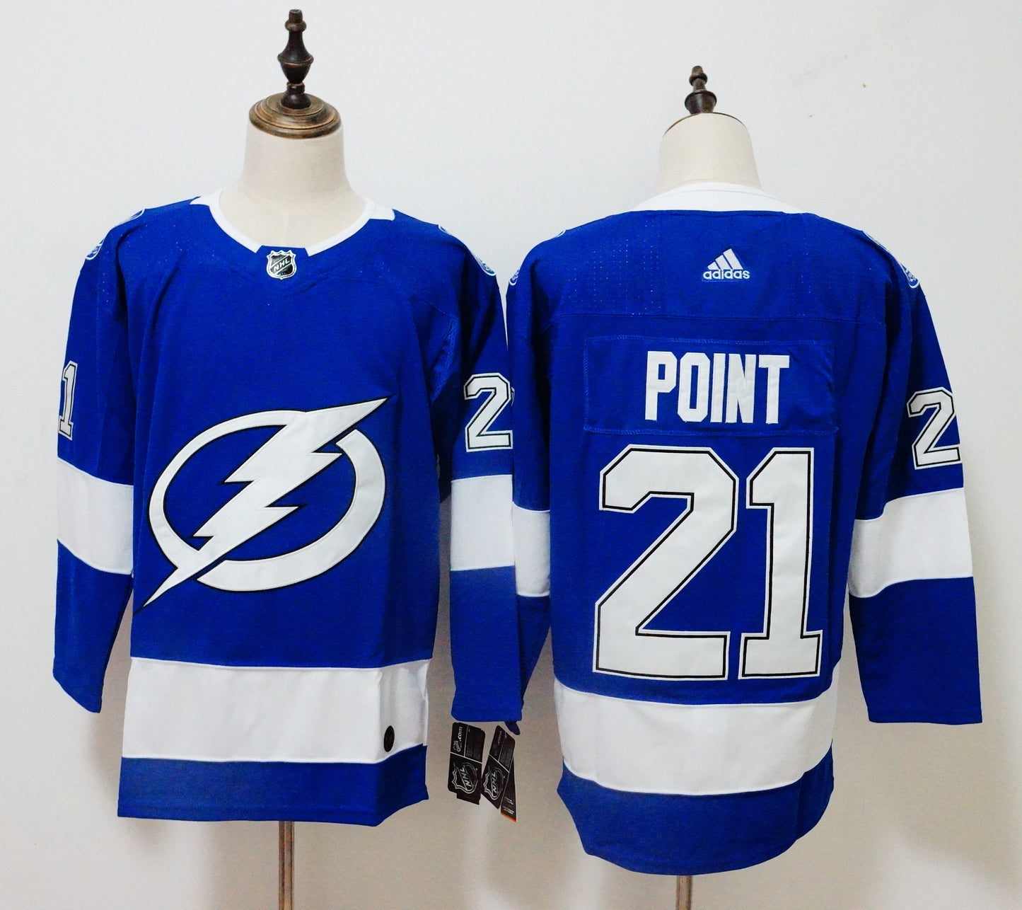 Tampa Bay Lightning Brayden Point NHL Authentic Adidas Premier Player Home Jersey - Blue