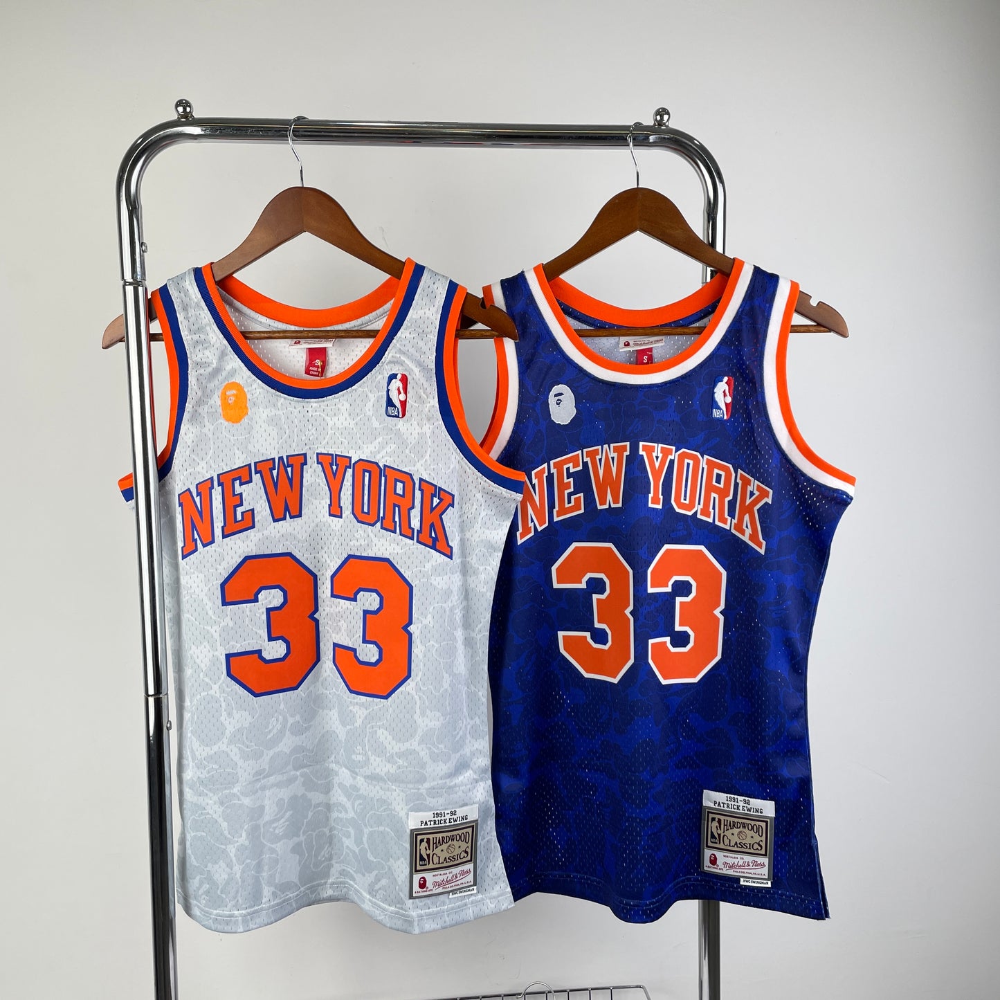 ‘A Bathing Ape’ X Patrick Ewing New York Knicks Mitchell & Ness NBA Hardwood Classic Jersey