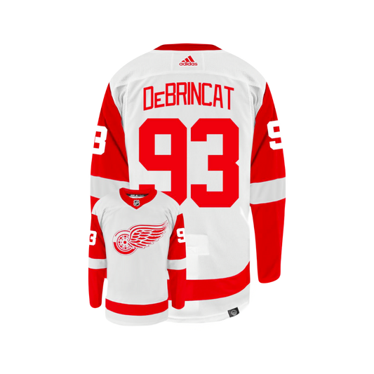 Detroit Red Wings Alex DeBrincat Adidas NHL 2024 Breakaway White Away Player Jersey