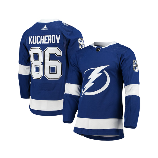 Tampa Bay Lightning Nikita Kucherov NHL Adidas Home Blue Breakaway Player Jersey