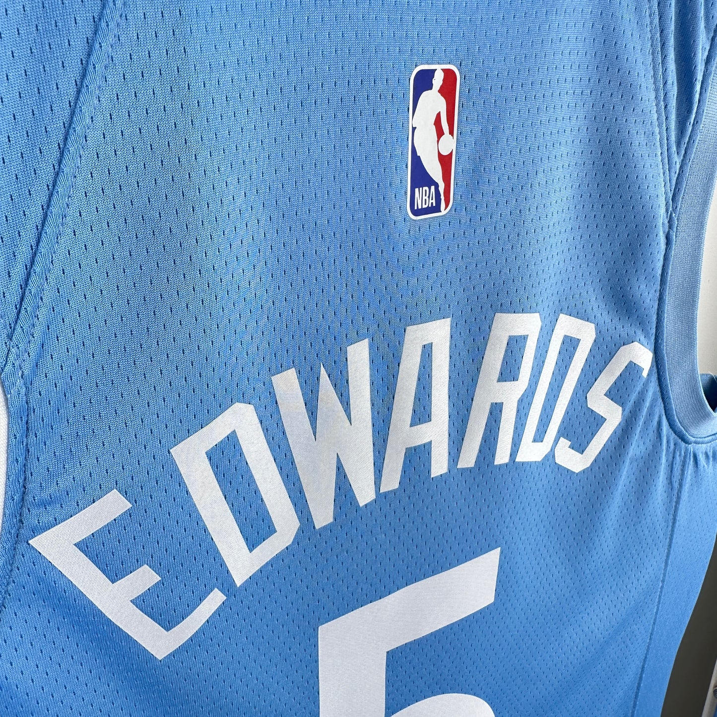 Anthony Edwards Minnesota Timberwolves Nike City Edition NBA Swingman Jersey - Baby Blue