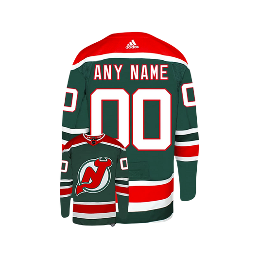CUSTOM New Jersey Devils NHL Reverse Retro Authentic Adidas Premier Player Jersey - (Any Name)
