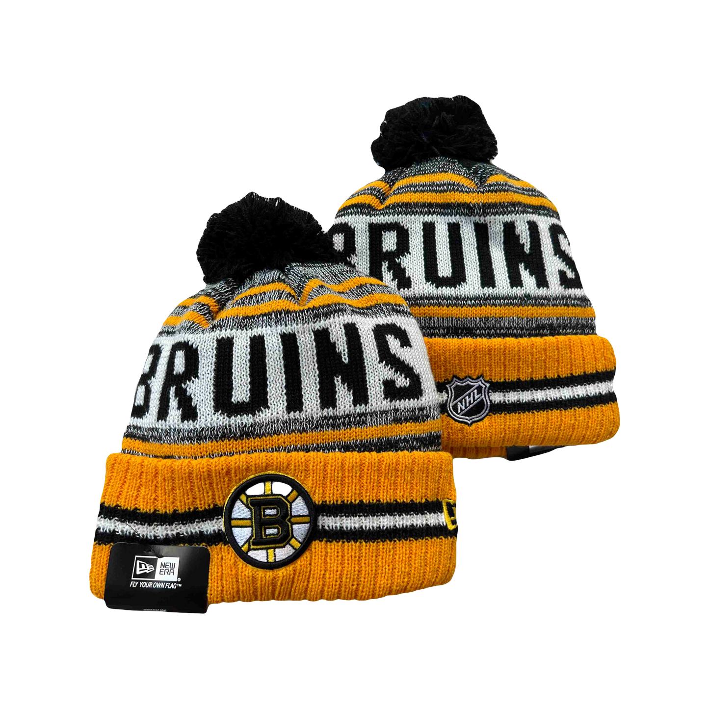 Boston Bruins NHL New Era Knit Beanie - Yellow