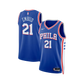 Joel Embiid Philadelphia 76ers 2023/24 Official Nike Icon Edition NBA Swingman Jersey - Blue