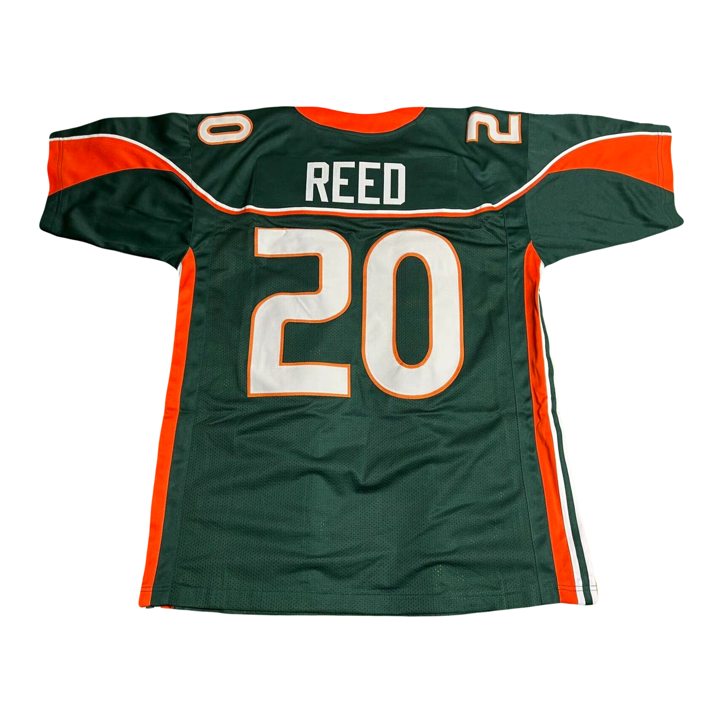 Miami Hurricanes Ed Reed 2001 Nike NCAA Campus Legends College Football Iconic Green Jersey