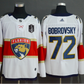 Bob Bobrovsky Florida Panthers NHL Adidas 2023 Stanley Cup Finals Patch Premier Player Away Jersey - White