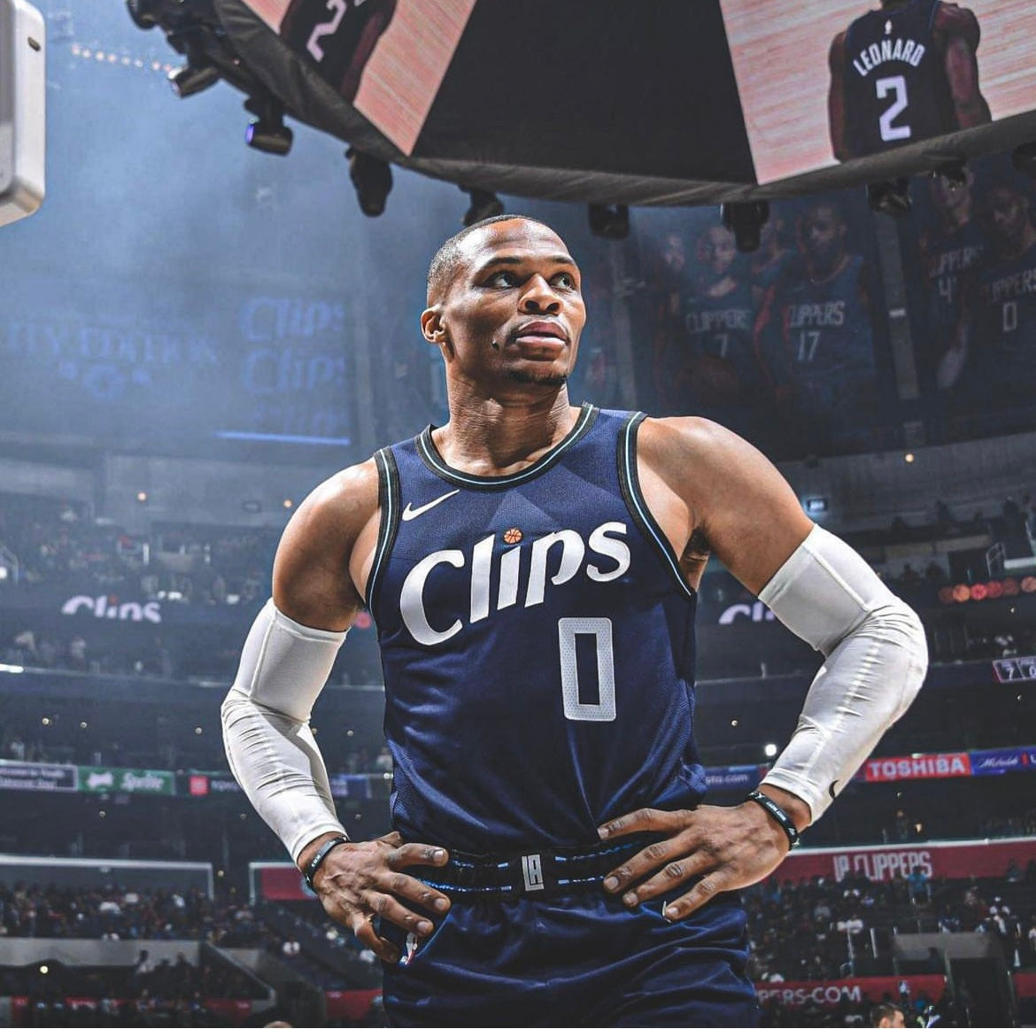 Los Angeles Clippers Russell Westbrook Nike City Edition NBA Swingman Jersey - Navy