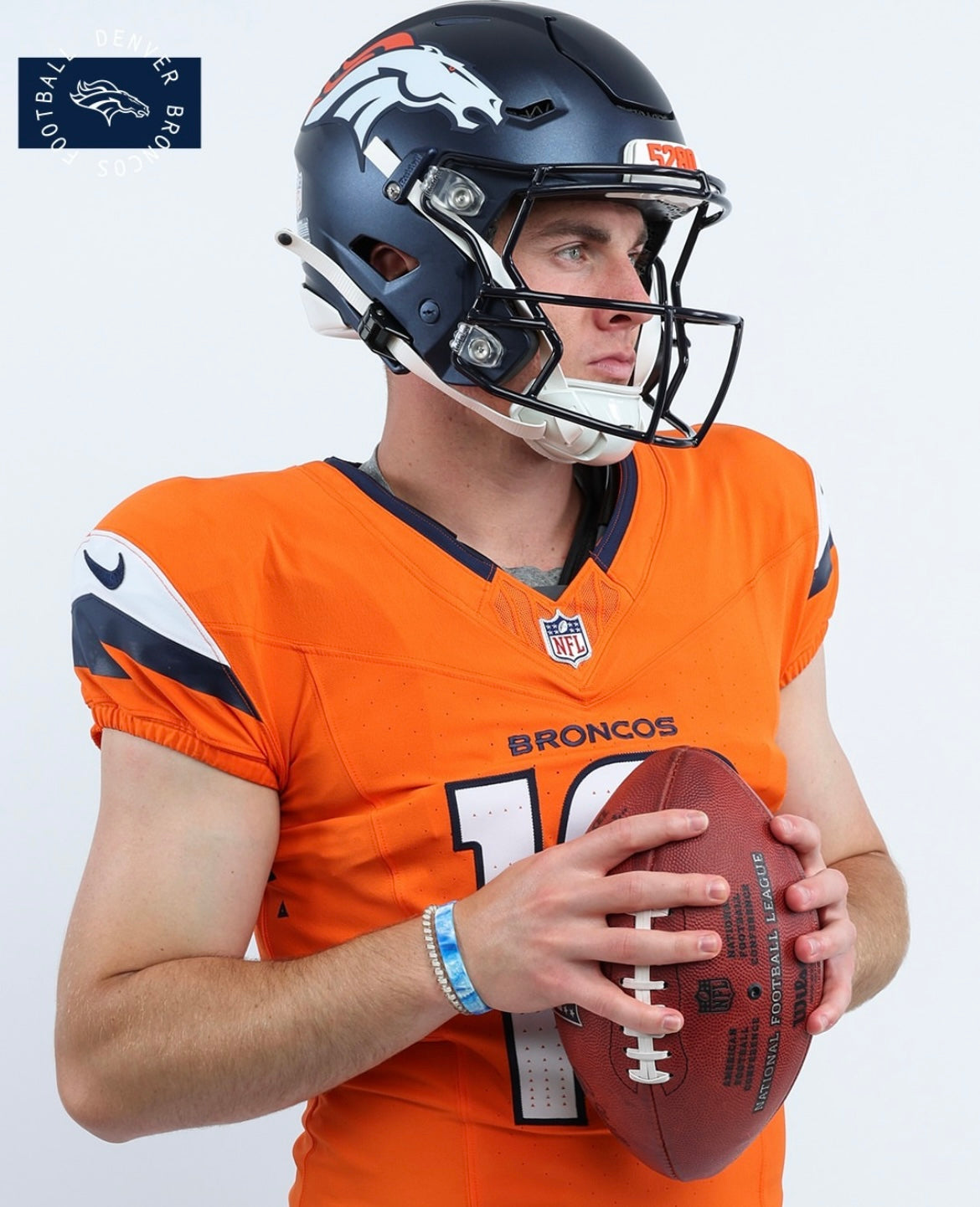 Bo Nix Denver Broncos 2024/25 NEW NFL F.US.E Style Stitched Nike Vapor Limited Home Jersey - Orange