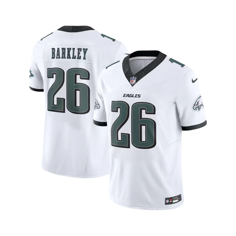 Saquon Barkley Philadelphia Eagles 2024/25 NFL F.U.S.E Nike Vapor Jersey - Away White