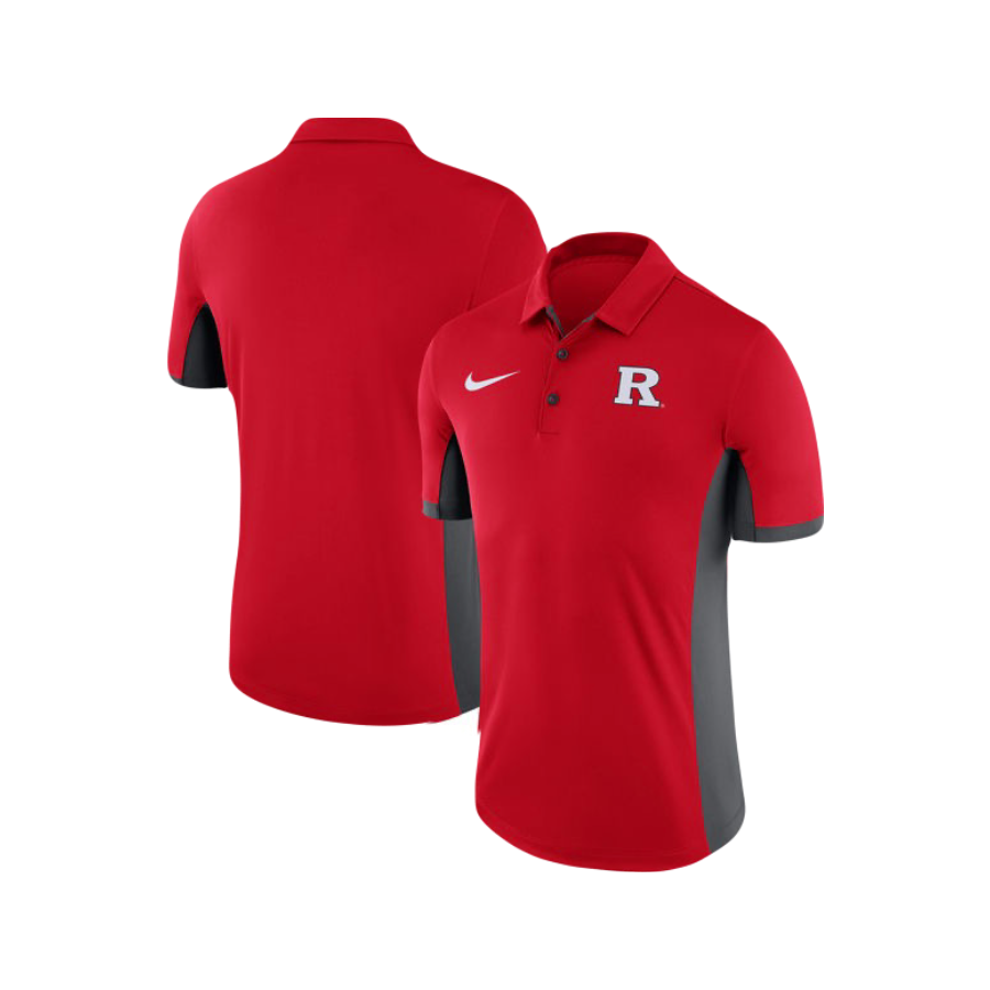 Rutgers Scarlet Knight Red NCAA Nike Athletic Polo Golf Shirts