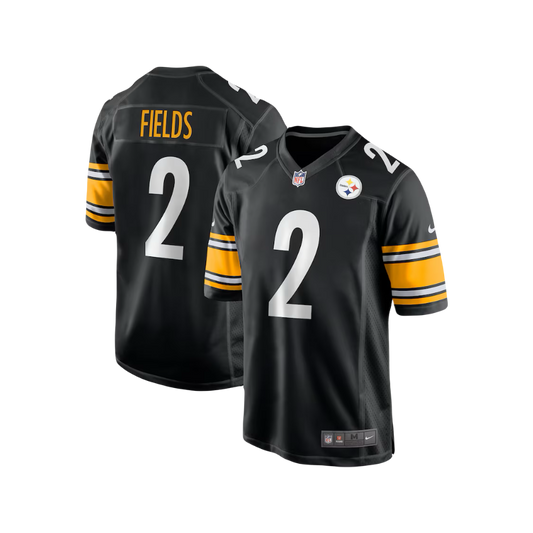 Justin Fields Pittsburgh Steelers 2024/25 NFL Nike Vapor Limited Jersey - Home Black