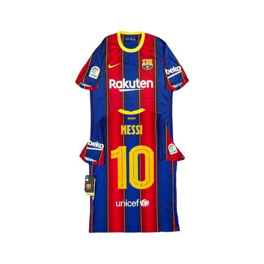 Lionel Messi FC Barcelona Nike 2020/21 Season Home Kit Iconic Authentic Nike Jersey - Blue & Red