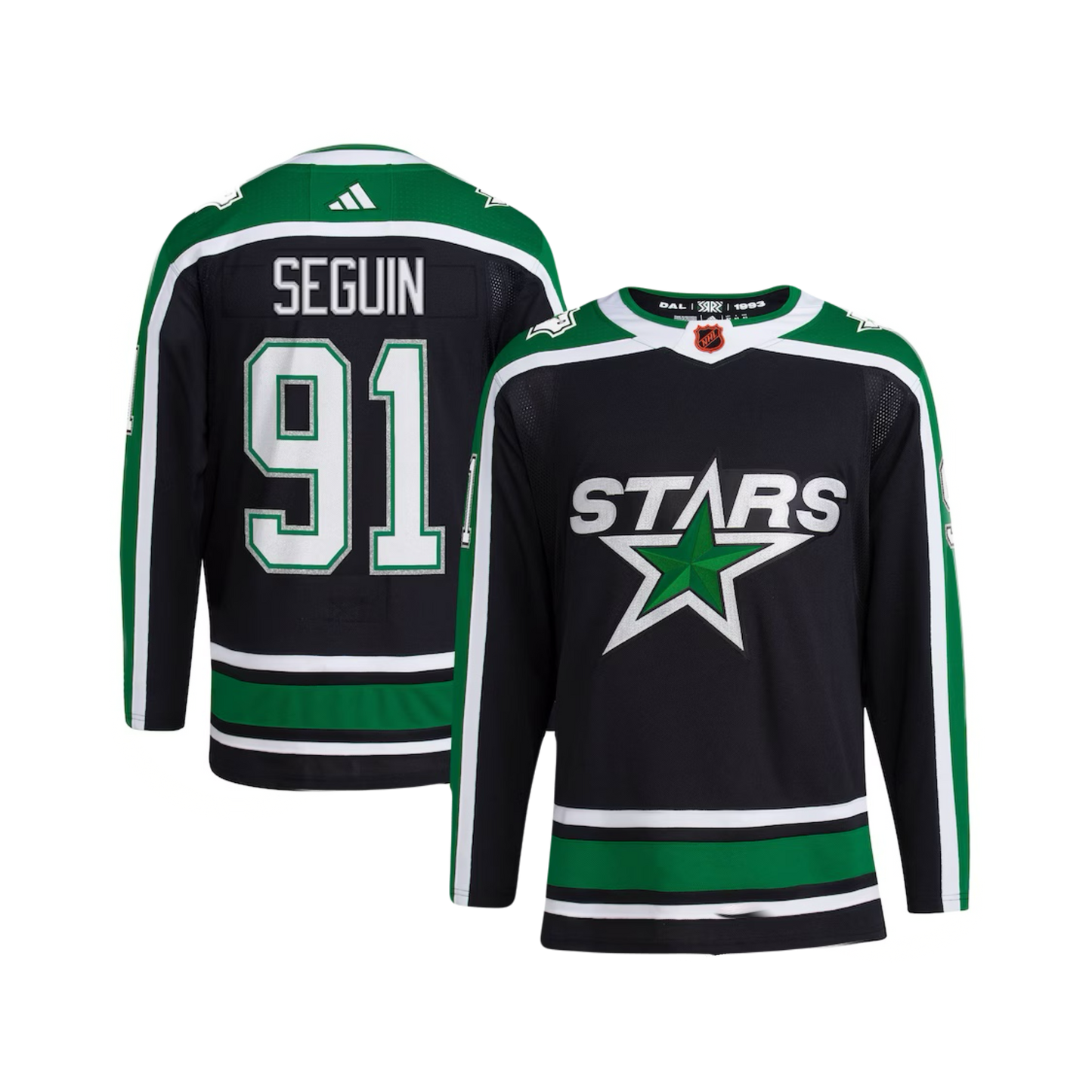 Dallas Stars Tyler Seguin Home Reverse Retro 2.0 Black Green Adidas NHL Premier Player Jersey