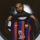 Pedri FC Barcelona 2022/23 Home Kit Nike ‘OVO Edition’ Fan Version Soccer Jersey -  Red & Blue