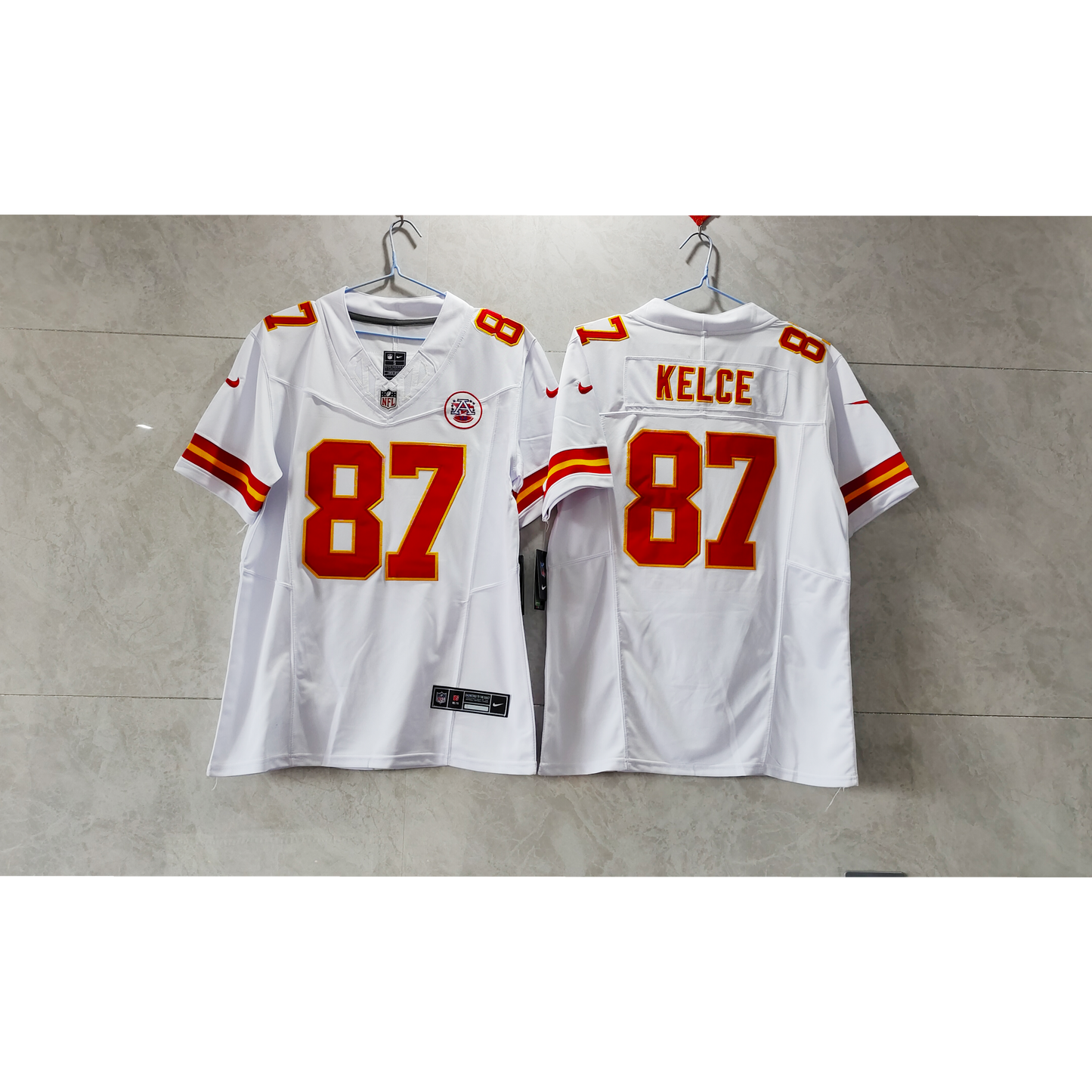 Kansas City Chiefs Travis Kelce NFL F.U.S.E Vapor Limited White Away Jersey