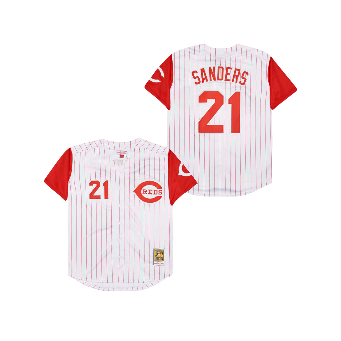 Cincinatti Reds Deion Sanders 1994 Mitchell Ness Cooperstown Classic Iconic MLB Jersey