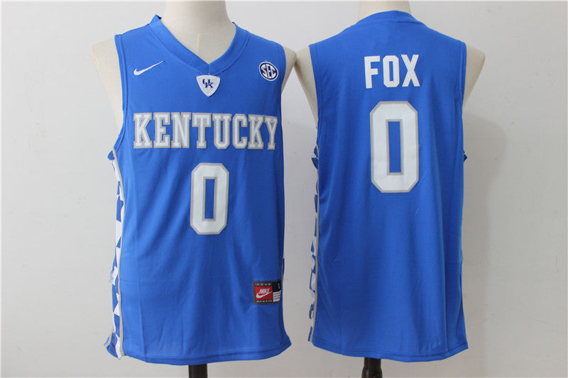 Kentucky Wildcats De'Aaron Fox 2017 NCAA College Basketball Campus Legend Jersey