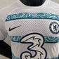 Chelsea FC 2023 Season Nike On-Field Authentic Away Soccer Jersey - (CUSTOM) White & Baby Blue