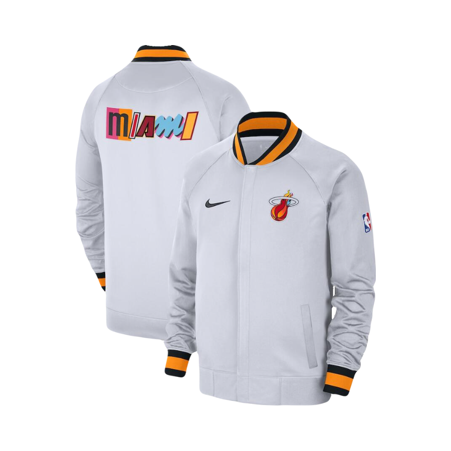Miami Heat Nike NBA Miami Mashup Heatwave Bomber Jacket
