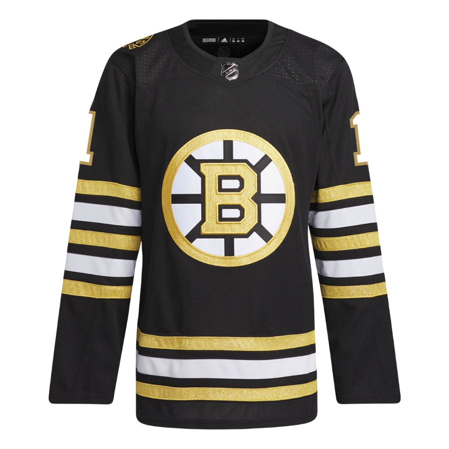 Jeremy Swayman Boston Bruins NHL 100th Anniversary Authentic Adidas Premier Player Home Jersey - Black