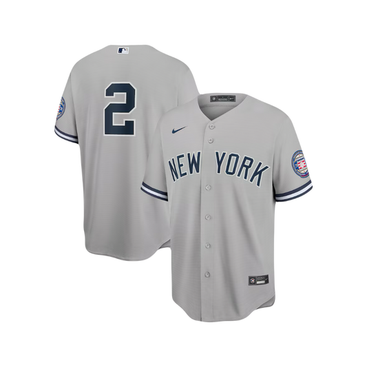 Derek Jeter New York Yankees MLB ‘2020 Hall of Fame Induction’ Nike Official Road Player Jersey - Gray