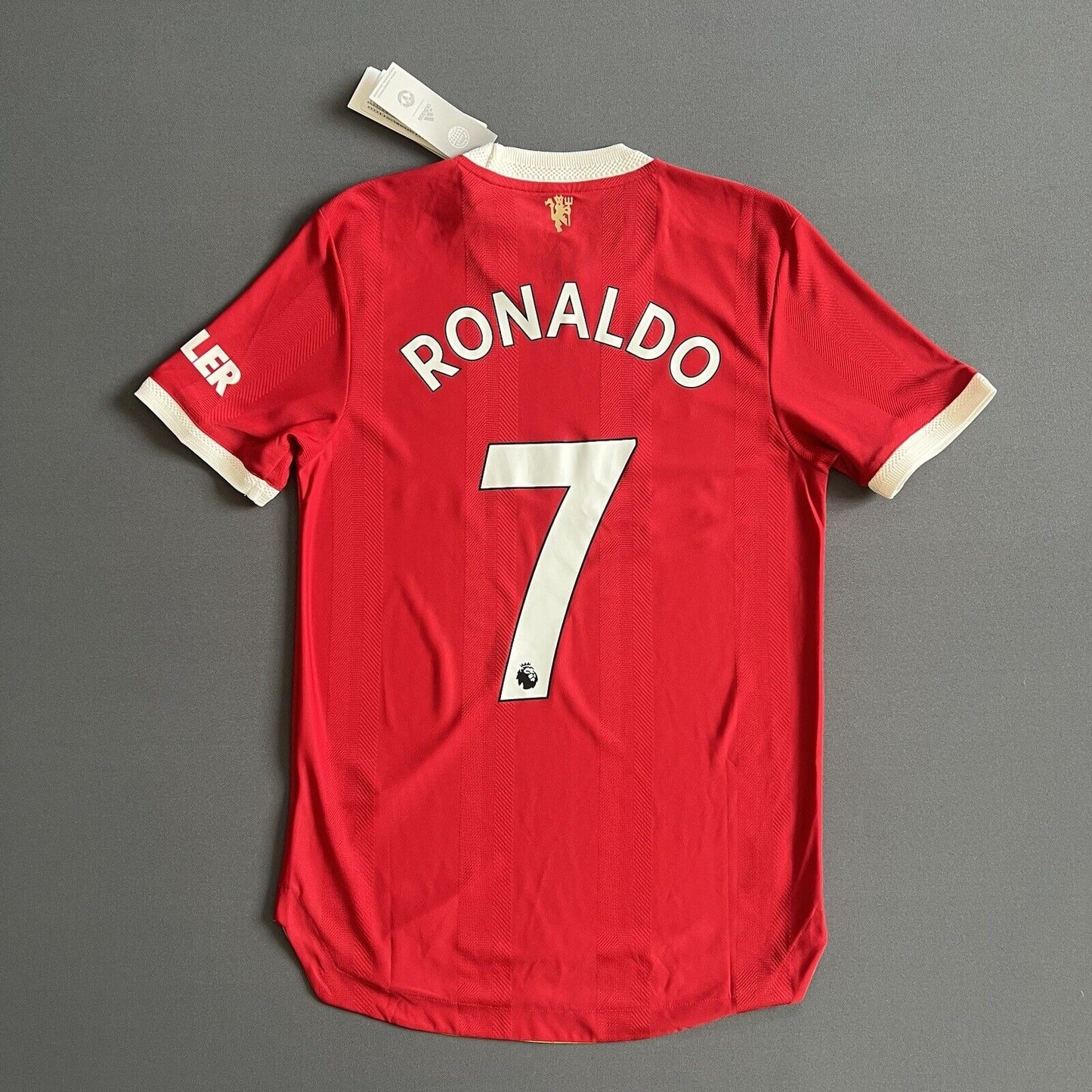 Cristiano Ronaldo Manchester United 2021/22 Season Home Kit Authentic Adidas On-Field Player Version Long Sleeve Jersey - Red