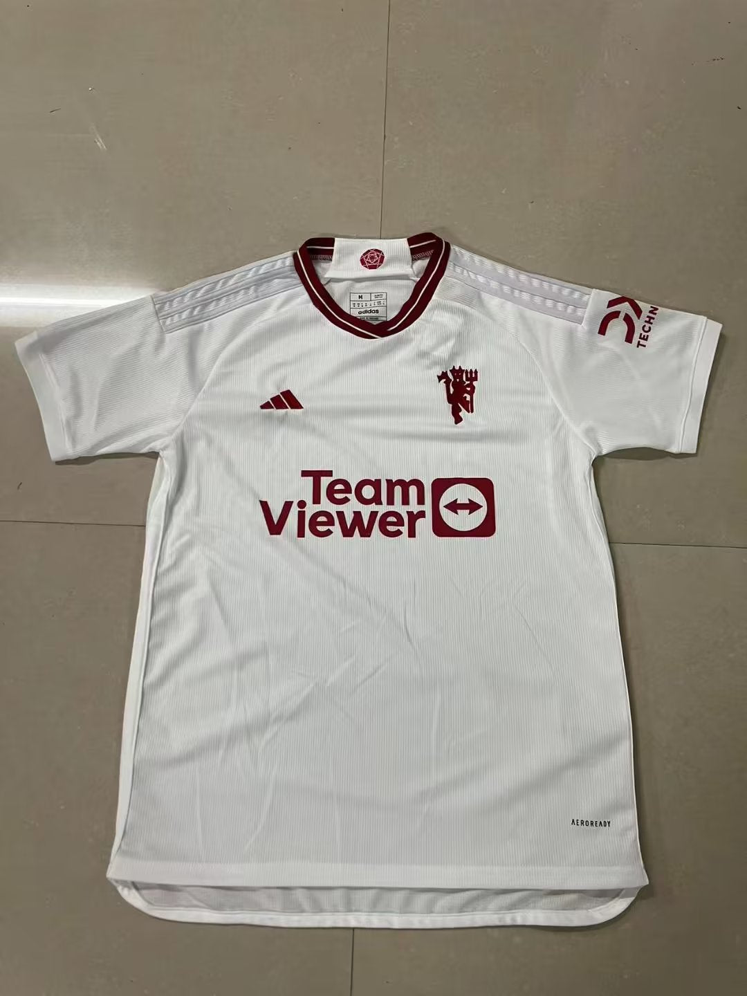 Manchester United 2023/24 Third Kit Alternate Authentic Adidas Replica Fan Version Soccer Jersey - White (CUSTOM)