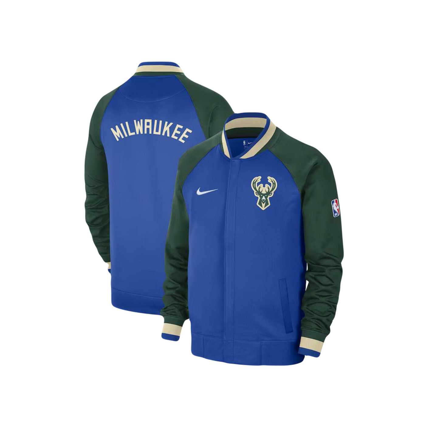 Milwaukee Bucks Nike 2022/23 NBA City Edition Showtime Thermaflex Full-Zip Bomber Jacket