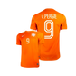 Robin Van Persie Holland Netherlands National Team 2014 Home Kit Authentic Iconic Classic  Retro Jersey - Orange