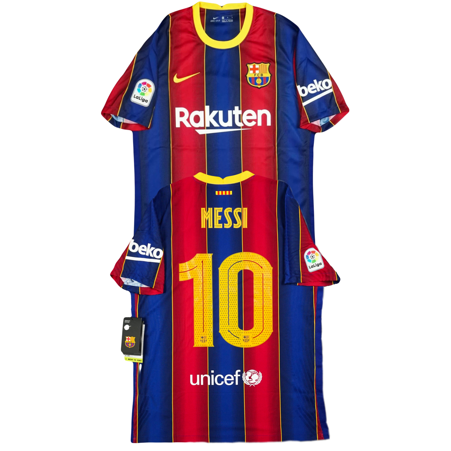 Lionel Messi FC Barcelona Nike 2020/21 Season Home Kit Iconic Authentic Nike Jersey - Blue & Red