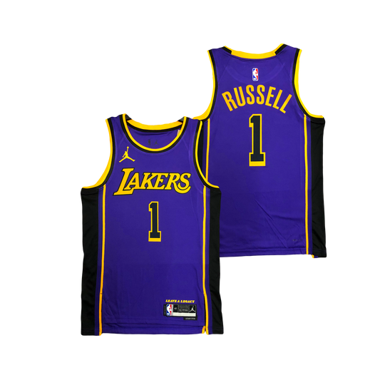 D’Angelo Russell Los Angeles Lakers 2023/24 Jordan Brand NBA Swingman Jersey - Statement Edition