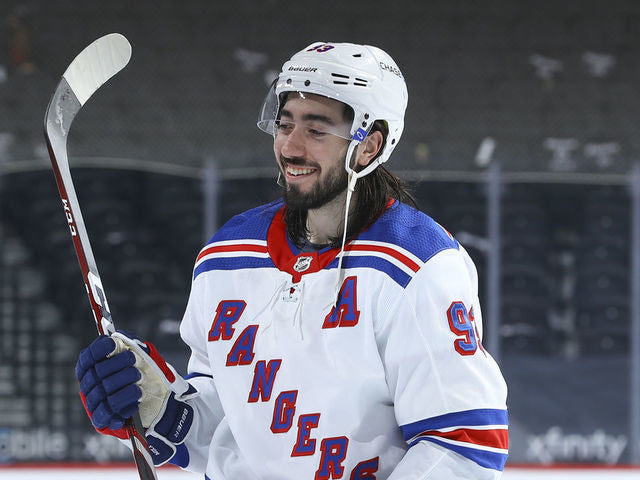 Mika Zibanejad New York Rangers NHL Authentic Adidas Away Premier Player Jersey - White