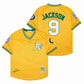 Oakland A’s Reggie Jackson 1968 MLB Mitchell Ness Cooperstown Classic Jersey - Yellow