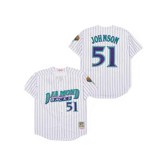 Arizona Diamondbacks Randy Johnson Mitchell Ness Iconic Cooperstown Classic MLB Jersey