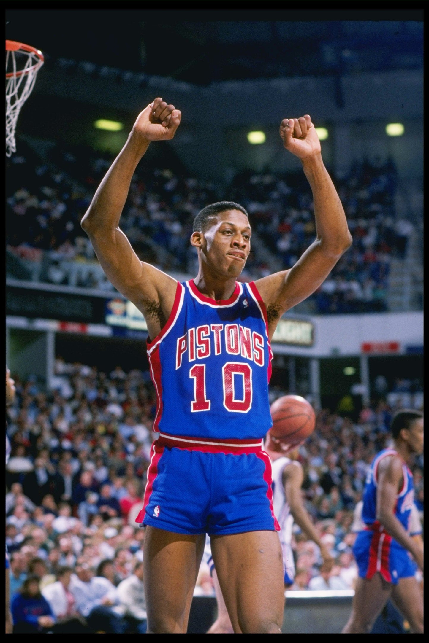 Detroit Pistons Dennis Rodman NBA Adidas Hardwood Classics Jersey