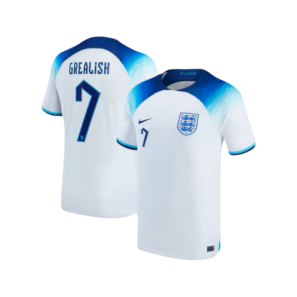 Jack Grealish England National Team 2022/23 Nike On-Field Player Version Authentic Home Soccer Jersey - White