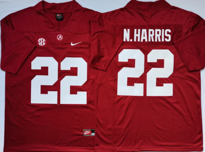 Najee Harris Alabama Crimson Tide Nike NCAA Campus Legends Player Jersey - Crimson & White