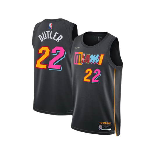 Jimmy Butler Miami Heat 2021 ‘Miami Mashup’ Vice City Edition Black NBA Swingman Jersey