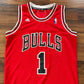 Chicago Bulls Derrick Rose 2011-12 Adidas Iconic Red & Black NBA Swingman Jersey