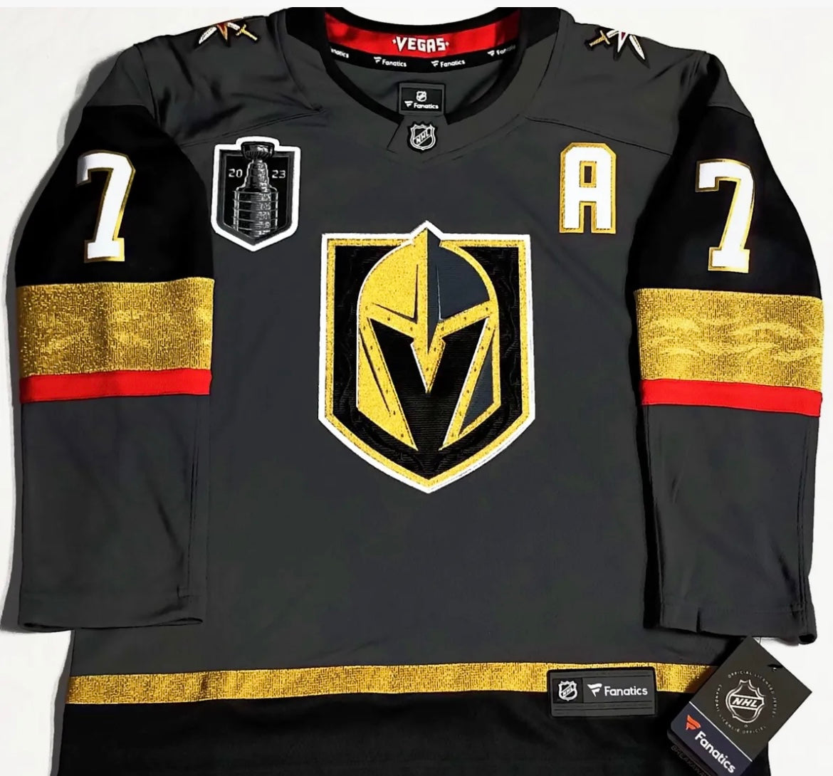 Vegas Golden Knights Alex Pietrangelo Adidas NHL 2023/24 Stanley Cup Finals Patch Premier Player Grey Jersey