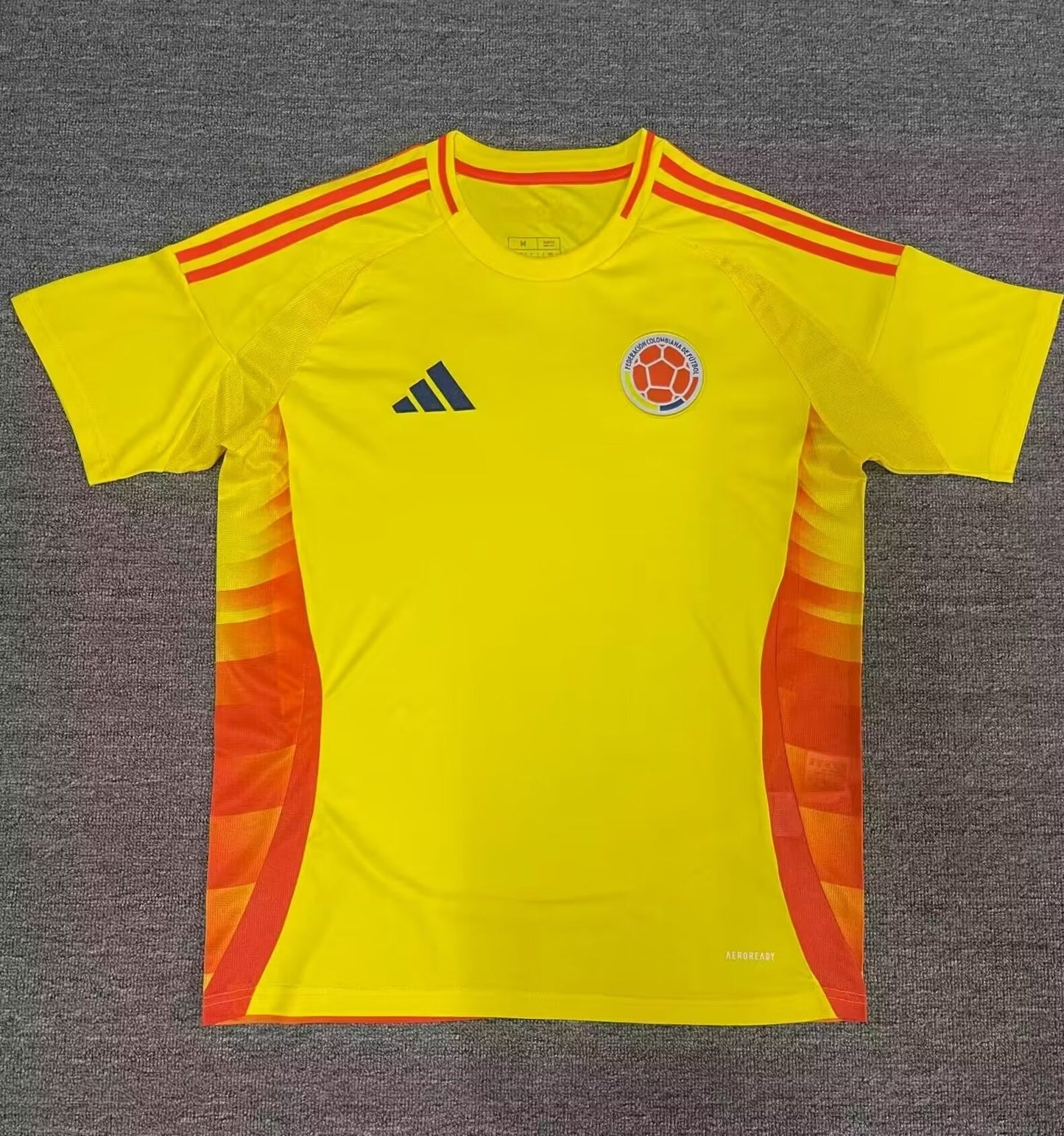 Colombia National Team 2024/25 Adidas Authentic Home Player Version Jersey - Yellow (Custom)
