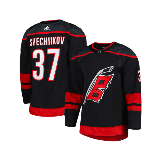 Carolina Hurricanes Andrei Svechnikov NHL Adidas Alternate Premier Black Breakaway Jersey