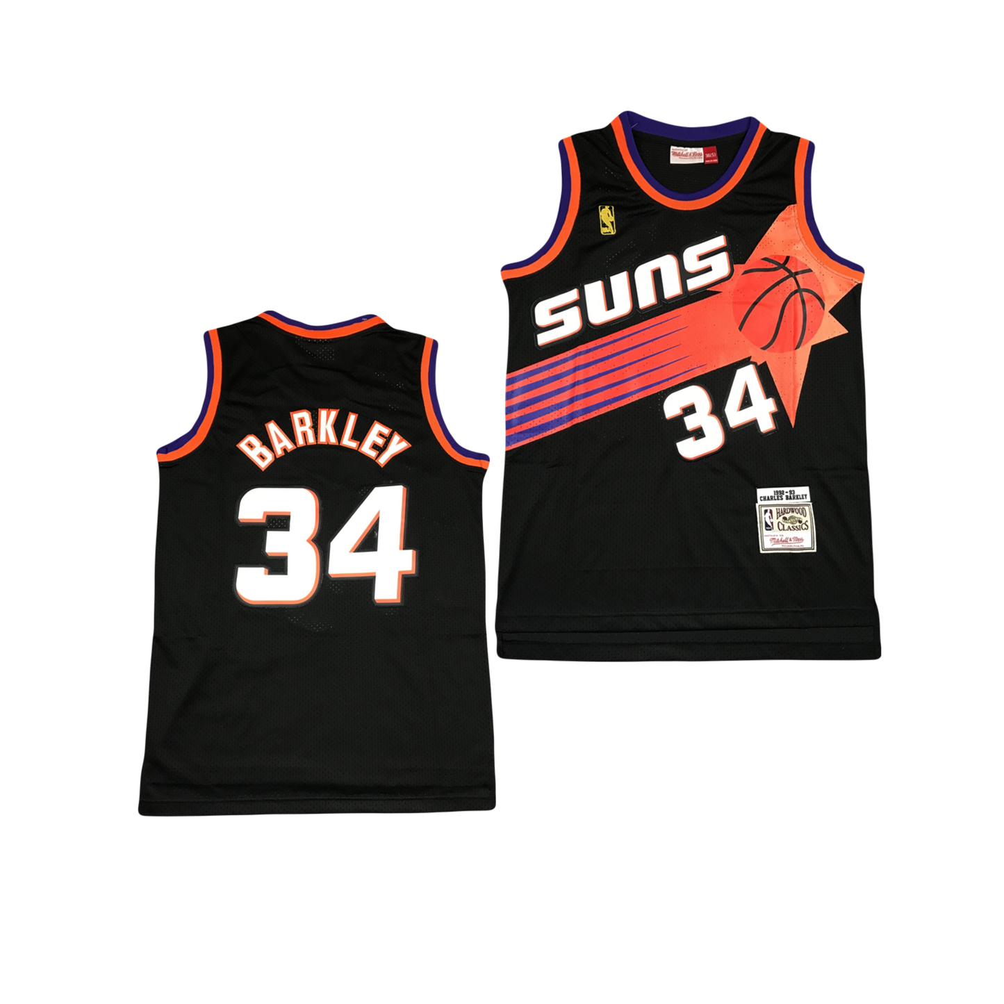 Phoenix Suns Charles Barkley 1992-93 Mitchell & Ness Hardwood Classics Iconic Black Swingman Jersey