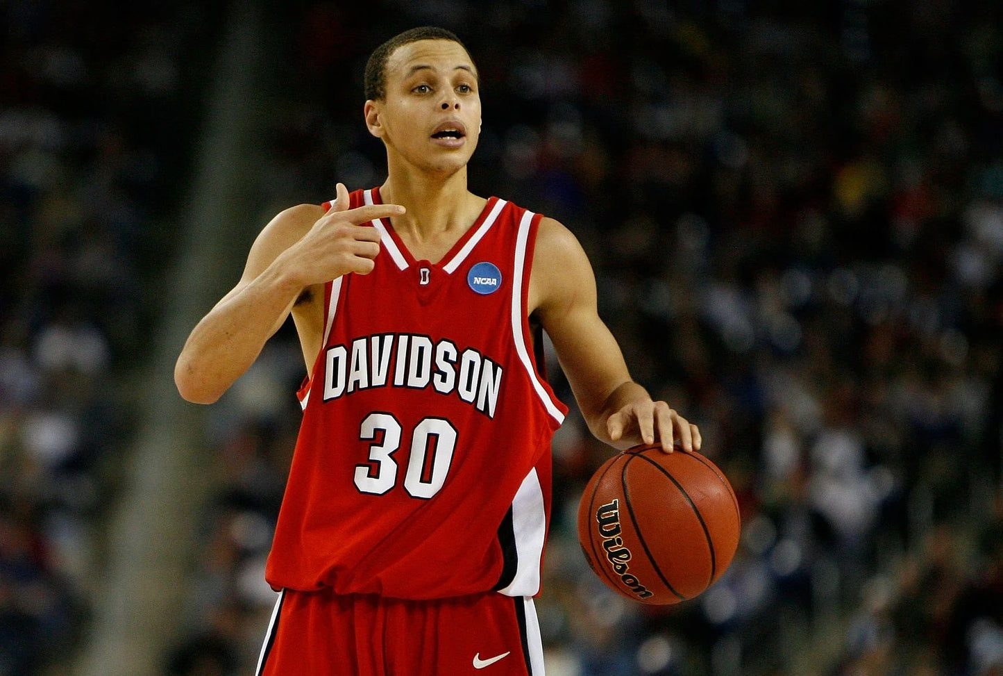 Stephen Curry Davidson 2007 NCAA College Basketball Burnt Orange Jersey