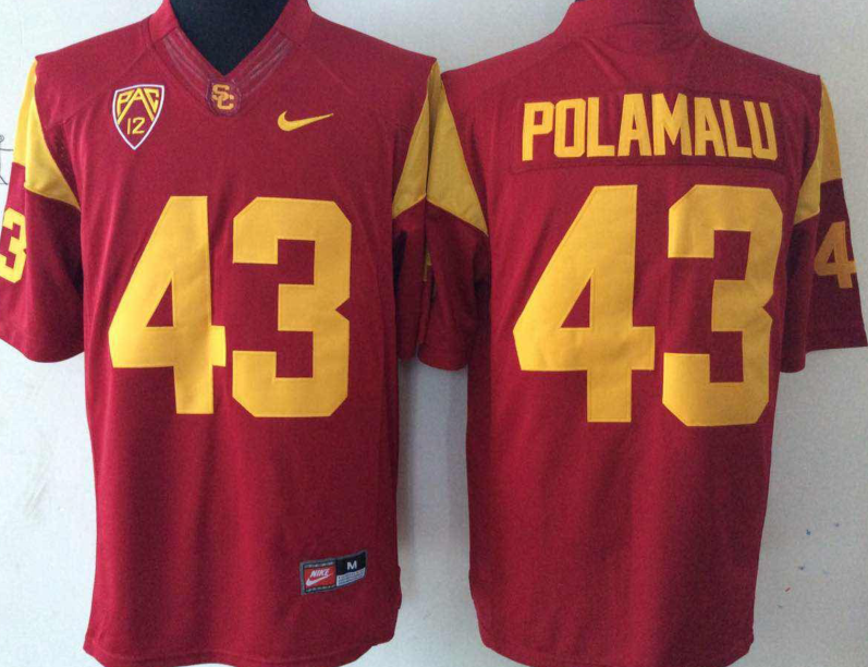 Troy Polamalu USC Trojans 2002 NCAA Campus Legends College Football Jersey - Cardinal Red