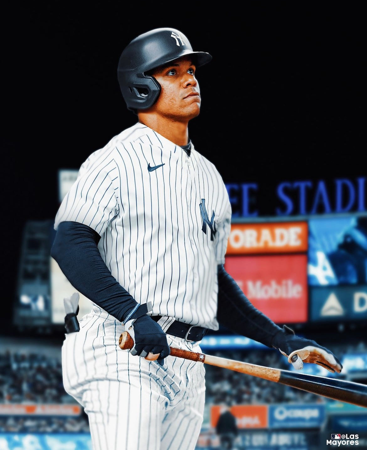 New York Yankees Juan Soto 2024/25 MLB Official Home Pinstripe Jersey