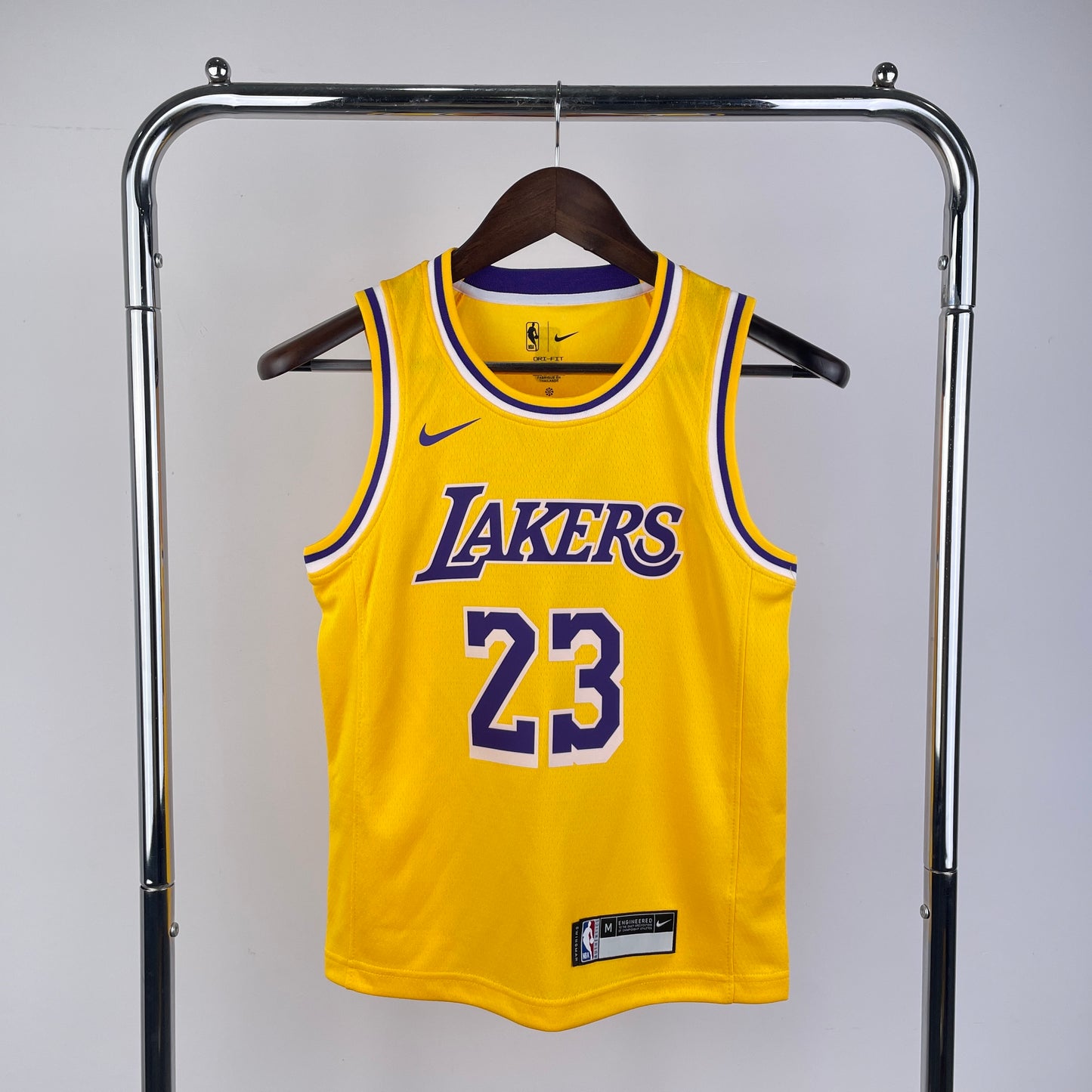 Los Angeles Lakers LeBron James NBA Nike Gold Swingman Jersey - Icon Edition